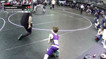 65 lbs Champ. Round 1 - Theodore Gerhardus, Jr. Viking Wrestling Club vs Ryker Hinrichs, Junior Eagles