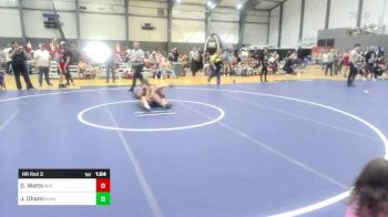116 lbs Rr Rnd 3 - Gracylenn Watts, Mat Demon WC vs Jashan Dhami, Khalsa Wrestling Club