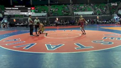 6A 126 lbs Champ. Round 1 - Ethan Thorne, Hartselle vs Sam Maniscalco, Oxford