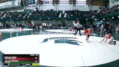 149 lbs Cons. Round 2 - Aidan Medora, Wisconsin vs Collin Arch, Northern Illinois