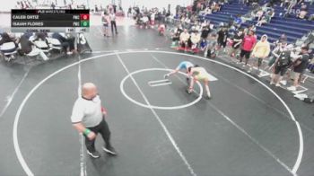 113 lbs Cons. Semi - Isaiah Flores, Pounders Wrestling Club vs Caleb Ortiz, Pounders Wrestling Club