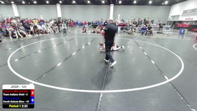 120 lbs Karson Bachelder, Team Indiana Gold vs Pierce Hurd, South Dakota Blue