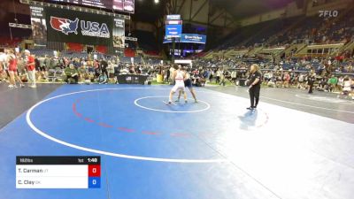 182 lbs Rnd Of 64 - Ty Carman, Utah vs Cain Clay, Oklahoma