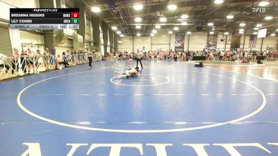 100 lbs Rr Rnd 1 - Breanna Higgins, BHWC | Florida Supreme Girls vs Lily Cohen, Orchard South Girls