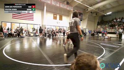 Quarterfinal - John (JD) Ferguson, Pawhuska Elks Takedown vs Colton Jones, Skiatook Youth Wrestling