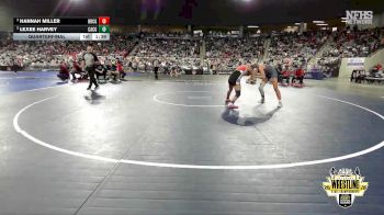 G5A-130 lbs Quarterfinal - Lexee Harvey, CACHE (Girls) vs Hannah Miller, BRIDGE CREEK (Girls)