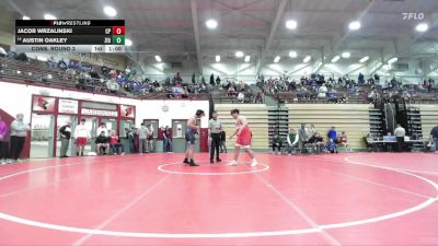 285 lbs Cons. Round 3 - Austin Oakley, Zionsville vs Jacob Wrzalinski, Crown Point