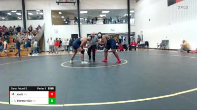 285 lbs Cons. Round 2 - Alex Hernandez, Marian University (IN) vs Marques Lewis, Marian University (IN)