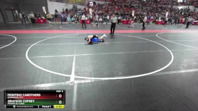 85 lbs Quarterfinal - Grayson Copsey, Prairie Du Chien vs Montino Carothers, Glenwood City