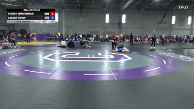 160 lbs Cons. Round 2 - Kelsey Knief, Luther vs Sidney Zimmerman, Cornell College