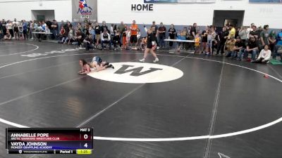 53 lbs 5th Place Match - Vayda Johnson, Pioneer Grappling Academy vs Annabelle Pope, Arctic Warriors Wrestling Club