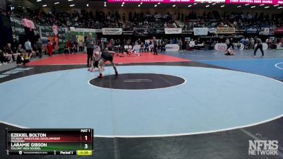 145 lbs Cons. Round 3 - Laramie Gibson, Colony High School vs Ezekiel Bolton, Student Wrestling Development Program