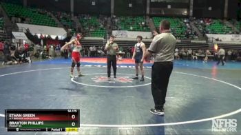 5A 175 lbs Champ. Round 1 - Braxton Phillips, Moody Hs vs Ethan Green, A P Brewer High School