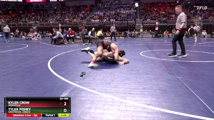 2A-165 Lbs Champ. Round 1 - Kyler Crow, Mediapolis Vs Tyler Pisney ...