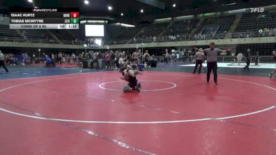 130 lbs Consi Of 8 #2 - Isaac Kurtz, Dansville vs Tobias McIntyre, Levittown