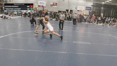165 lbs Cons. Sub-quarters - Braxton Lackner, Bobcat Wrestling Club vs Jackson Murray, Moen Wrestling Academy