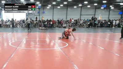 84 lbs Round 2 (10:30am Friday) - Zachary Paris, CTWHALE vs Bradley Alarid, Mile High