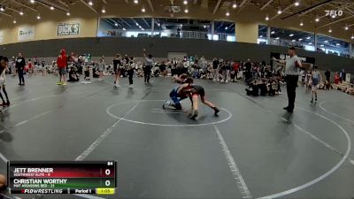 84 lbs Round 4 (6 Team) - Jett Brenner, SouthWest Elite vs Christian Worthy, Mat Assassins Red