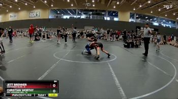 84 lbs Round 4 (6 Team) - Jett Brenner, SouthWest Elite vs Christian Worthy, Mat Assassins Red