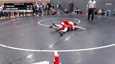 90 lbs Champ. Round 1 - Jared Leonard, Cougar Club Wrestling vs Derek Hill, Suples Wrestling Club