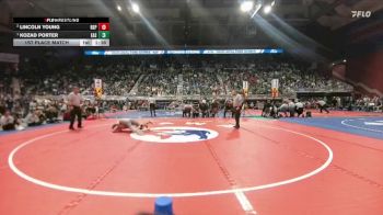 4A-132 lbs 1st Place Match - Kozad Porter, Cheyenne East vs Lincoln Young, Rock Springs