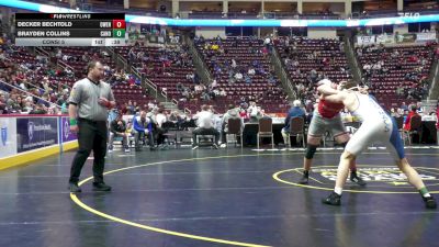 215 lbs Consi 5 - Decker Bechtold, Owen J. Roberts vs Brayden Collins, Canon-McMillan