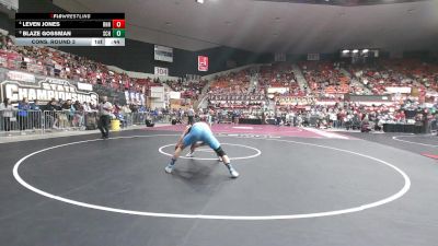 165 lbs Cons. Round 3 - Leven Jones, Rose Hill HS vs Blaze Gossman, Scott Community HS