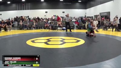 100 lbs Round 4 (6 Team) - Joey Miller, Revival vs Dominic Gorder, Wrestling University