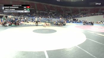 4A/3A/2A/1A Girls 115 Champ. Round 1 - Riley Stubbs, Lakeview Girls vs Hadley Gunderson, Burns Girls