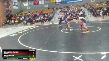 133 lbs Quarterfinal - Elijah Lusk, Lander vs Brandon Dasen, Coker