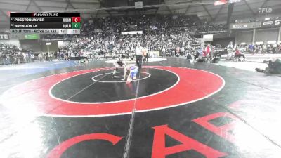 Boys 2A 132 lbs Cons. Round 1 - Brendon Le, Squalicum vs Preston Javier, Ridgefield
