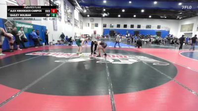 157 Boys Champ. Round 2 - Bailey Holman, Poway vs Alex Kibodeaux-Campos, Southwest (SD)