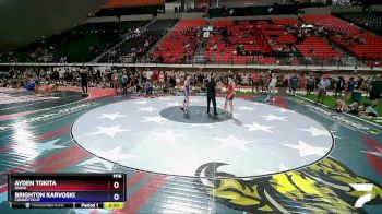 113 lbs Cons. Round 2 - Ayden Tokita, Idaho vs Brighton Karvoski, Connecticut