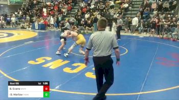 160 lbs Qtr-finals - Brock Evans, Waynesburg vs Bode Marlow, Thomas Jefferson