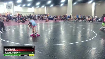 106 lbs Round 4 (6 Team) - Jayden Abel, Indiana Goon Squad vs Chance Zimmerman, Team Nauman Blue