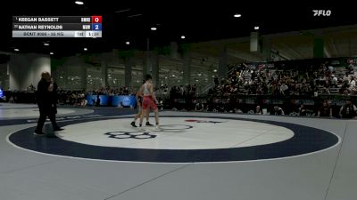 55 kg Champ. Rd Of 32 - Keegan Bassett, Bishop McCort High School Wrestling vs Nathan Reynolds, Monster Garage Wrestling