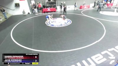 106 lbs 1st Place Match - Xander Fronhofer, Beat The Streets - Los Angeles vs Jacob Dominguez, Elite Force Wrestling Club