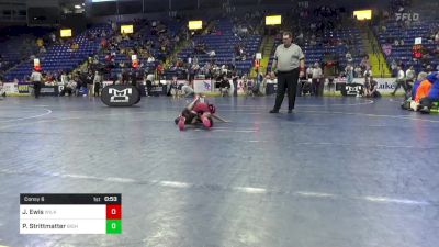 50 lbs Consy 6 - Jennah Ewis, Wilkes Barre vs Peyton Strittmatter, Bishop Carroll