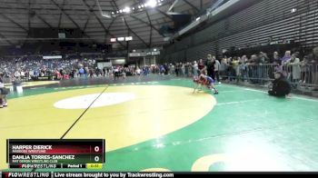 58 lbs Quarterfinal - Harper Dierick, Maddogs Wrestling vs Dahlia Torres-Sanchez, Mat Demon Wrestling Club