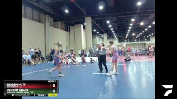 140 lbs Quarters & Wb (16 Team) - Hayden Hutt, Moyer Elite vs Vincent Grack, Carolina Hammer Squad