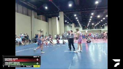 140 lbs Quarters & Wb (16 Team) - Hayden Hutt, Moyer Elite vs Vincent Grack, Carolina Hammer Squad