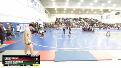 150 lbs Quarterfinal - Frankie Carrasco, The Pride Of Nevada vs Mekias Dumas, Peninsula