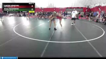 138 lbs Placement Matches (8 Team) - Carter Henschel, West Bend East vs Ryan Mackowiak, Thunderbird WC
