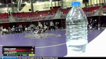 120 lbs Round 2 (8 Team) - Tessa Harnet, Conestoga Girls vs Julia Saucedo, Grand Island JV