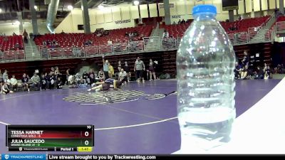 120 lbs Round 2 (8 Team) - Tessa Harnet, Conestoga Girls vs Julia Saucedo, Grand Island JV