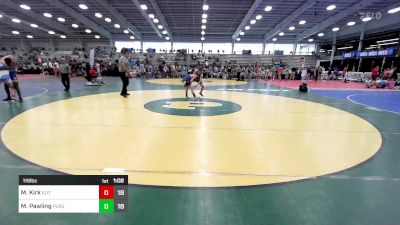 119 lbs Rr Rnd 2 - Michael Kirk, Elite NJ MS Black vs Mason Pawling, Pursuit Wrestling Academy