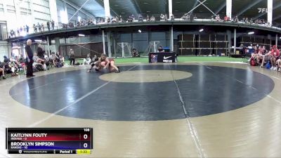 108 lbs Placement Matches (8 Team) - Kaitlynn Fouty, Indiana vs Brooklyn Simpson, Kansas