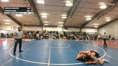 144 lbs Champ. Round 2 - Joshua Gongora, Laramie vs Carter Evans, Natrona County