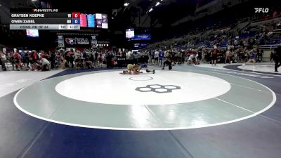 106 lbs Cons. Rd Of 64 - Graysen Koepke, WI vs Owen Zabel, MN