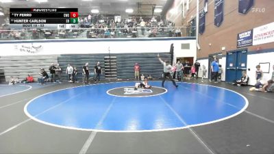 52 lbs Cons. Round 3 - Ty Ferro, Cougar Wrestling Club vs Hunter Carlson, Shootbox Rigby